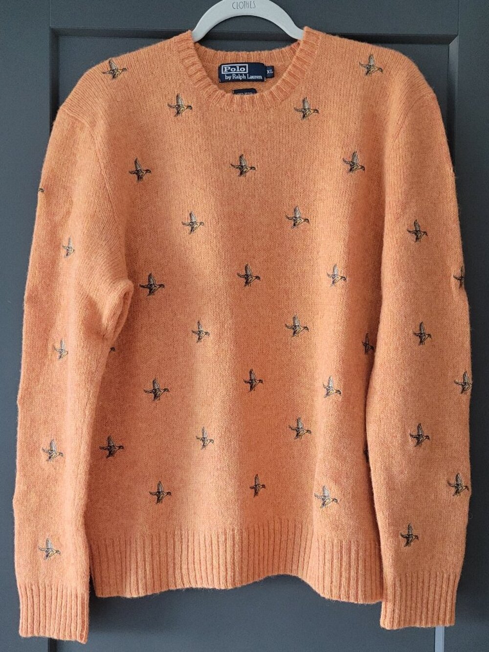 Vtg 90s Polo Ralph Lauren Mallard Duck Wool Sweater NWOT - Picture 8 of 8